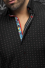 AU NOIR CHEMISE MANCHES COURTES HOMME