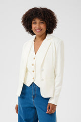 Cream Veston Femme
