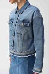 JOSEPH RIBKOFF VESTE EN JEANS FEMME