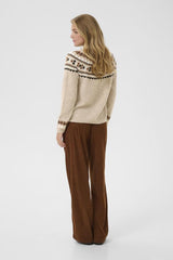 CREAM PULLOVER FEMME