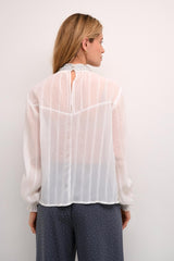 Cream Blouse Femme