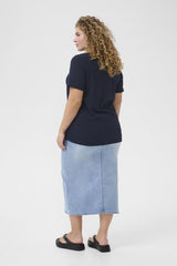 KAFFE CURVE T-SHIRT FEMME