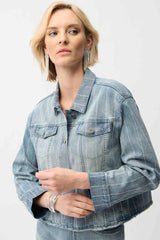 JOSEPH RIBKOFF VESTE EN JEANS FEMME