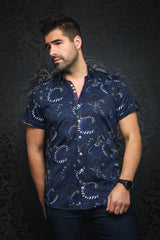 AU NOIR CHEMISE MANCHES COURTES HOMME