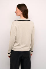 CREAM CHANDAIL MANCHES LONGUES FEMME