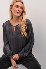 Cream Blouse Manche Longue Femme