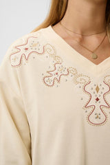 CREAM CHANDAIL FEMME