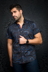 AU NOIR CHEMISE MANCHES COURTES HOMME
