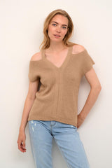 Cream Chandail Femme