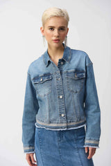 JOSEPH RIBKOFF VESTE EN JEANS FEMME