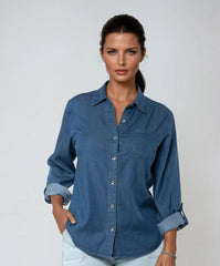 CARRELI CHEMISE EN JEANS FEMME