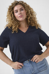 KAFFE CURVE T-SHIRT FEMME