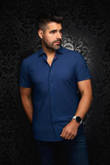 AU NOIR CHEMISE MANCHES COURTES HOMME