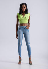 LEZ A LEZ CROP TOP FEMME