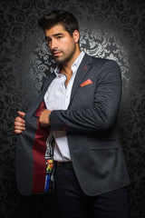 Au Noir Veston Homme