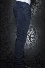 Au Noir Jeans Jambe Droite Homme
