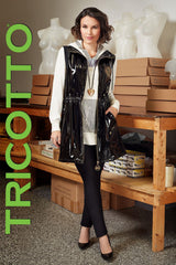 Tricotto Manteau sans manche Femme