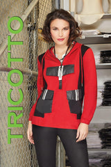 Tricotto Chandail hoodie Femme