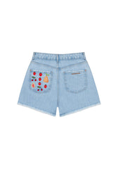 LEZ A LEZ SHORT EN JEANS FEMME