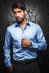 AAu Noir Chemise Homme