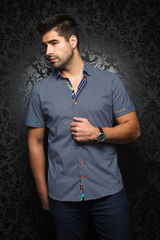 Au Noir Chemise Manche Courte Homme