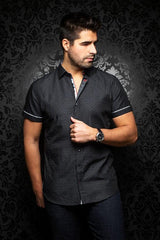 Au Noir Chemise Manche Courte Homme