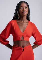 LEZ A LEZ CROP TOP FEMME