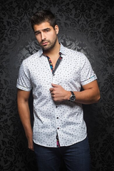 Au Noir Chemise Manche Courte Homme