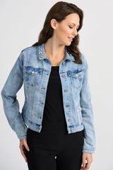 JOSEPH RIBKOFF VESTE EN JEANS FEMME