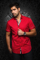 Au Noir Chemise Manche Courte Homme
