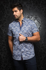 Au Noir Chemise Manche Courte Homme