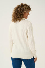 CREAM POLO MANCHES LONGUES FEMME