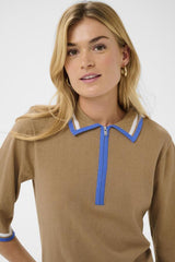 CREAM POLO FEMME