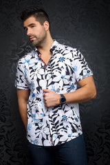 AU NOIR CHEMISE MANCHES COURTES HOMME