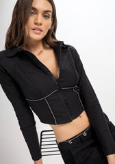 LEZ A LEZ CROP TOP FEMME