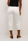 Cream Capri Femme