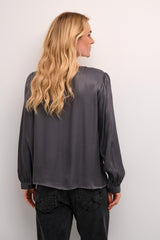 Cream Blouse Manche Longue Femme