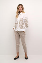 CREAM CHEMISE FEMME