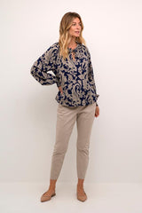 CREAM BLOUSE FEMME