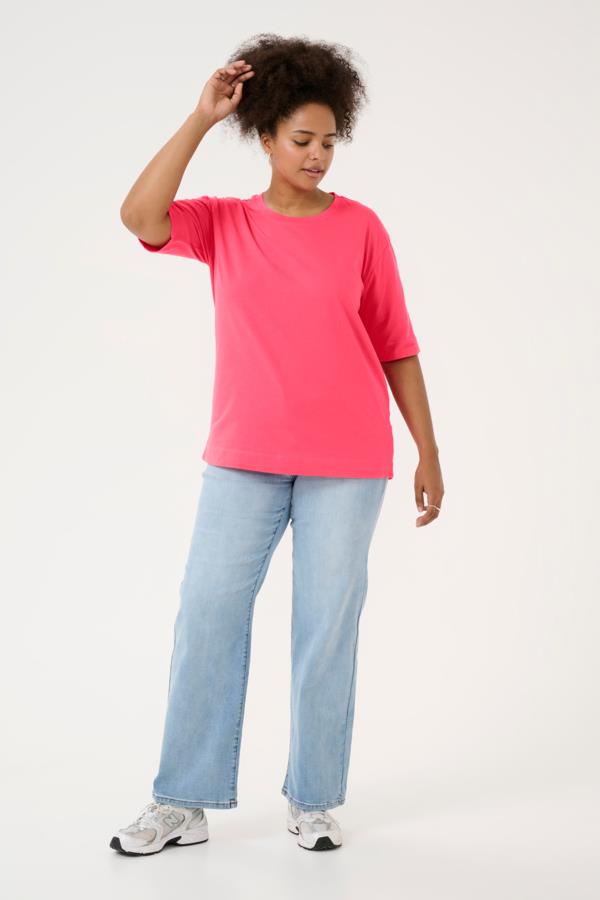 KAFFE CURVE T-SHIRT FEMME