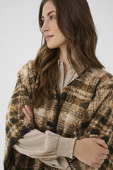 CREAM PONCHO FEMME