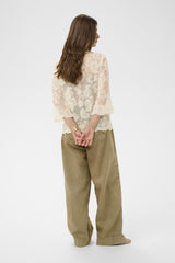 CREAM BLOUSE FEMME