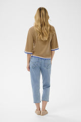 CREAM POLO FEMME