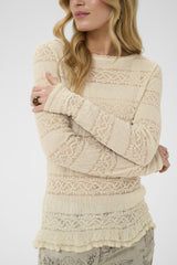 CREAM CHANDAIL FEMME
