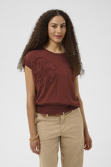 CREAM T-SHIRT FEMME