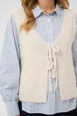 CREAM VESTE SANS MANCHE