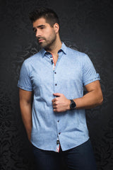 AU NOIR CHEMISE MANCHES COURTES HOMME