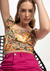 LEZ A LEZ CROP TOP FEMME