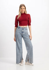 LEZ A LEZ CROP TOP FEMME