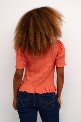 Cream Blouse Femme